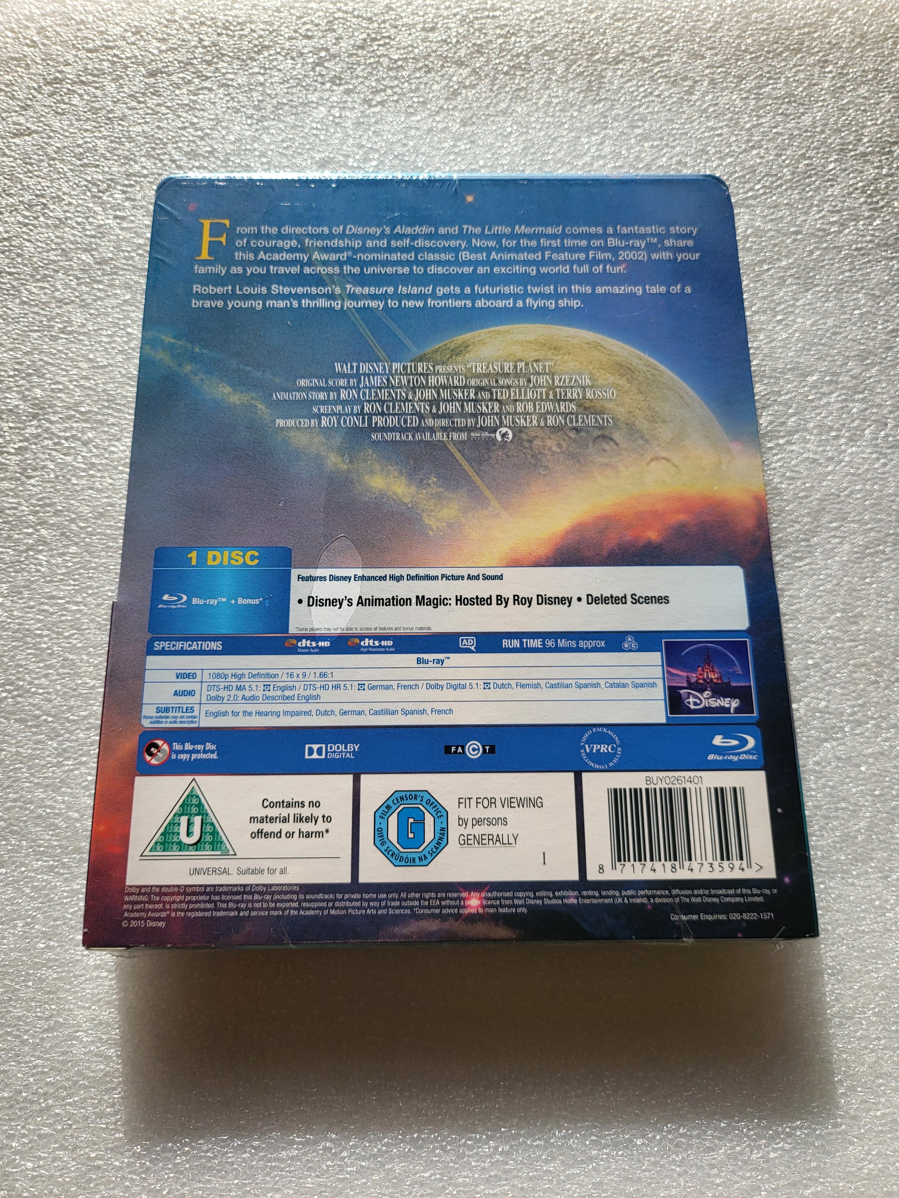 Disney's Treasure Planet Zavvi Steelbook *Brand New Sealed*