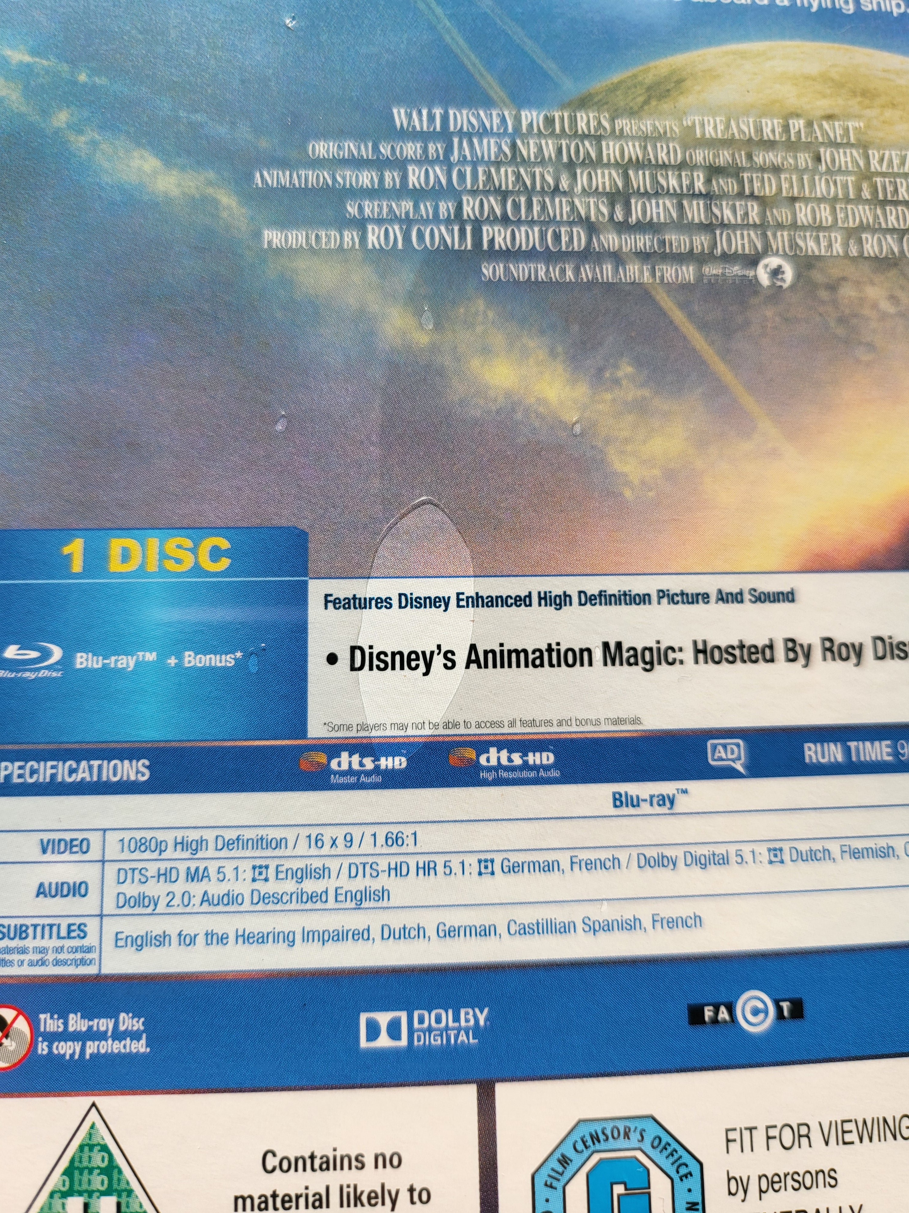 Disney's Treasure Planet Zavvi Steelbook *Brand New Sealed*