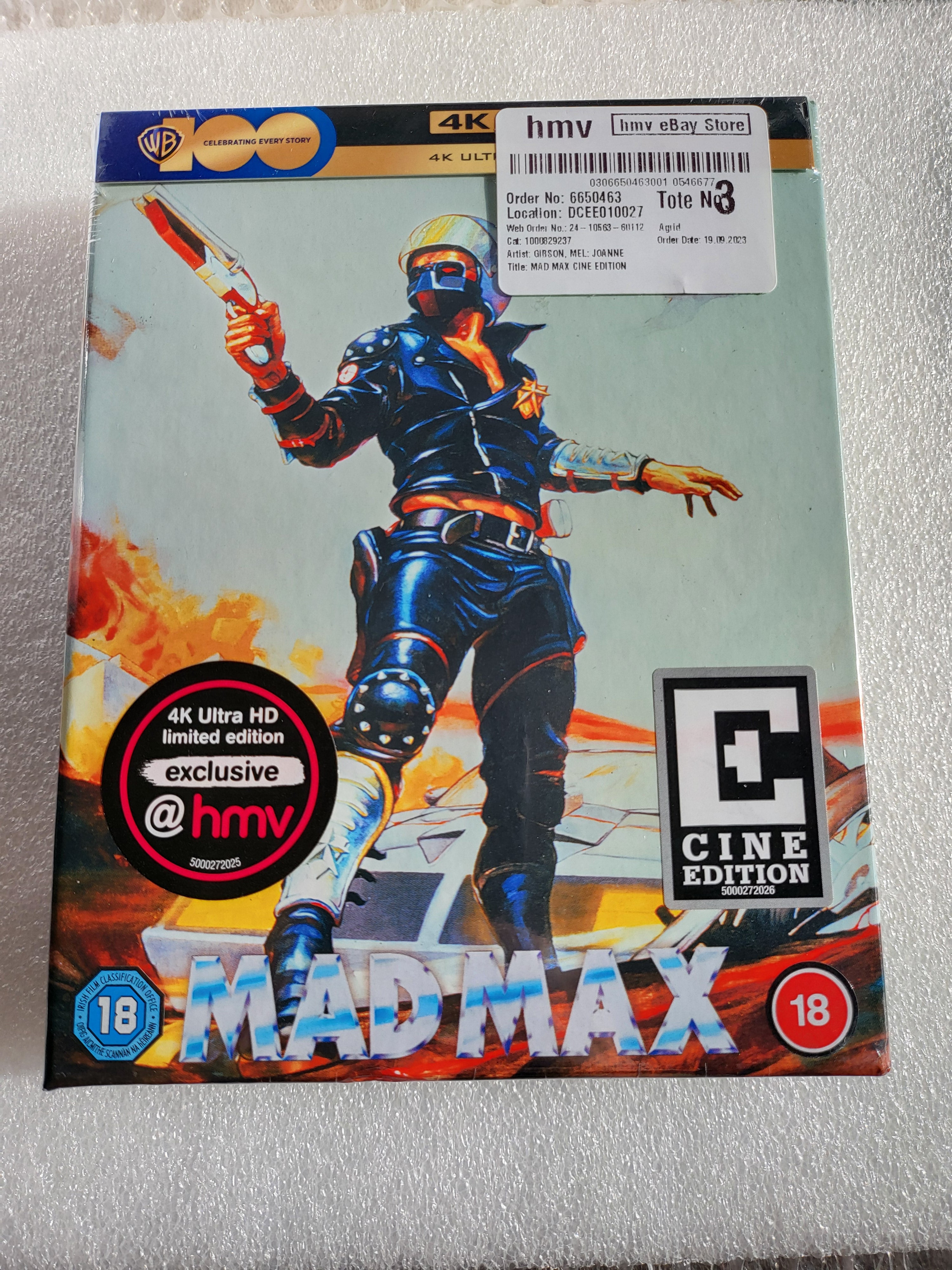 Mad Max 1979 4K/2D Cine Edition *Brand New Sealed*