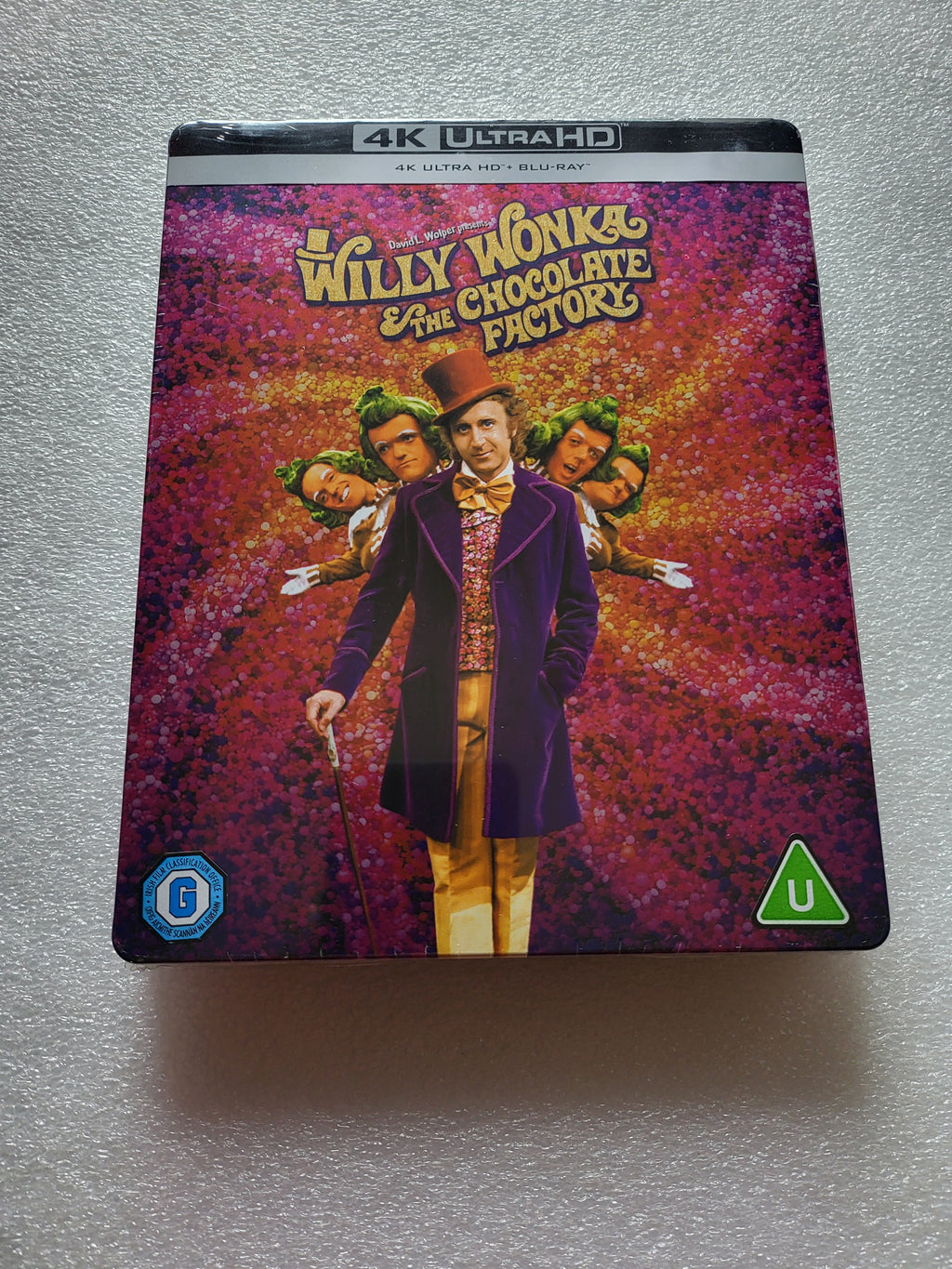 Willy Wonka & The Chocolate Factory 4K/2D Steelbook *Brand New Sealed*