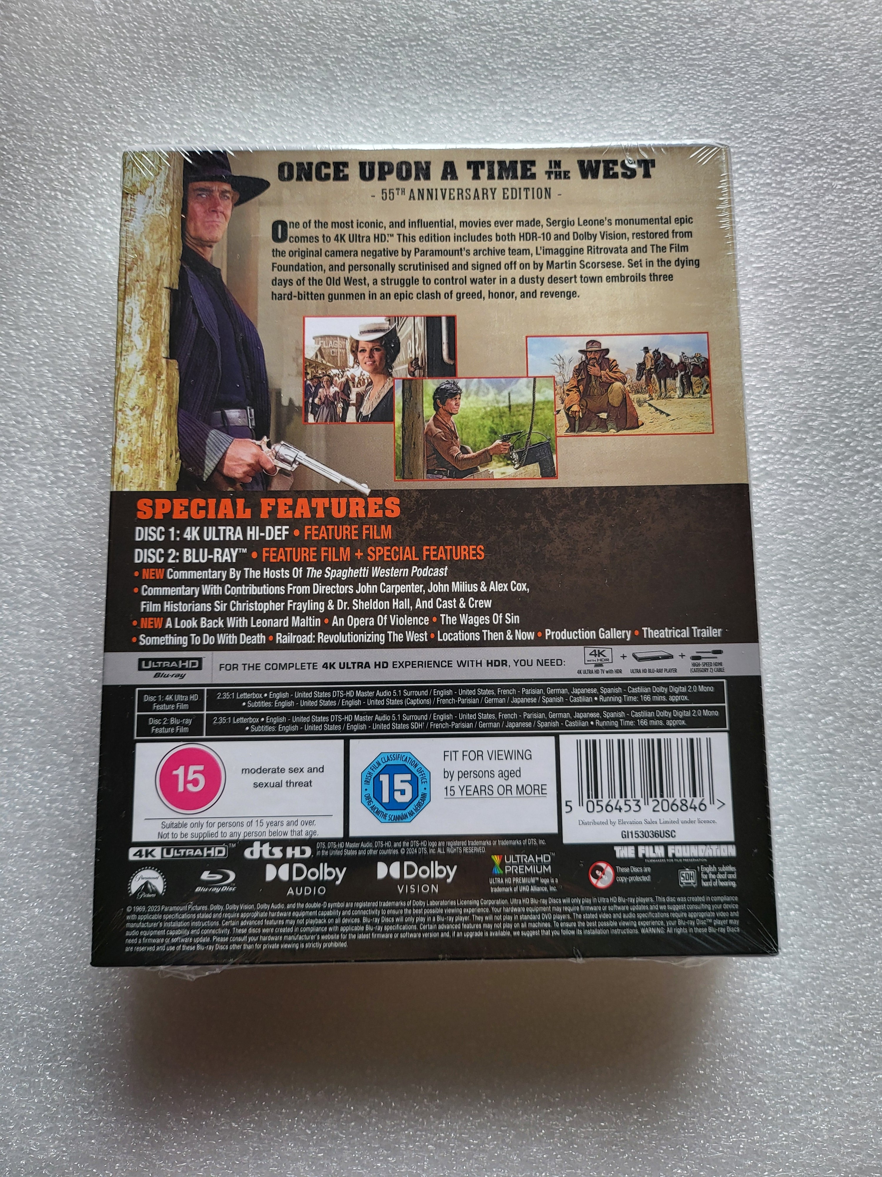 Once Upon a Time in the West 55th Anniversary 4K Collector's Edition*Brand New Sealed*