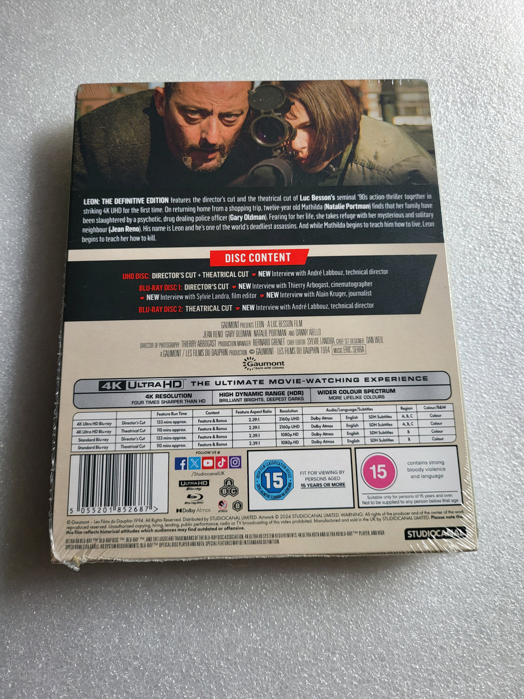 Leon - The Definitive Edition 4K/2D UK Steelbook *Brand New Sealed*